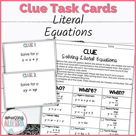 Multiplying Special Product Polynomials Clue Mystery Task Cards Activity | Made By Teachers