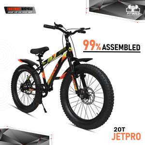 FITBOLD JetPro Fat Bike| Wheel-20x300 | Blk/Or | Age 5-8Years | 99 ...