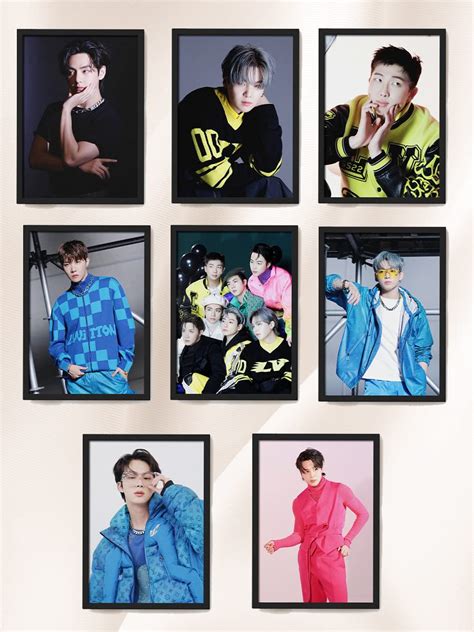 SINCE 7 STORE BTS Frames Combo Set of 8 Wall Art of All 7 Members SUGA ...