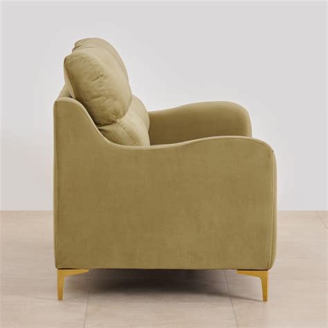 Buy Bianca Velvet 3-Seater Sofa - Olive from Home Centre at just INR ...