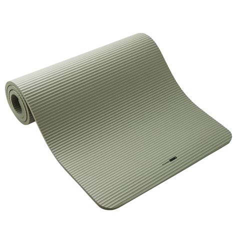 Pilates Comfort Gym Mat 180cm x 63cm x 15mm - Khaki