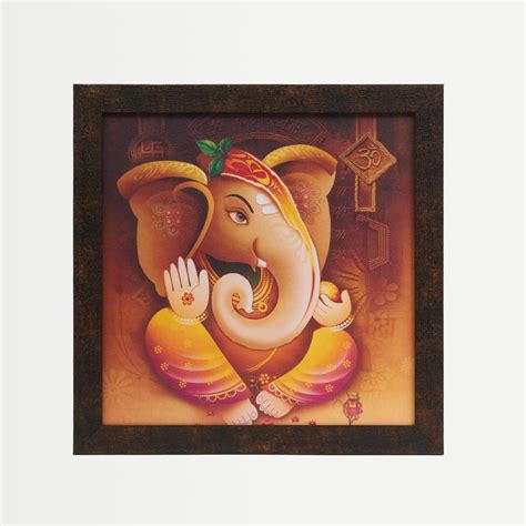 Buy Aura Wooden Ganesha Picture Frame - 35x35cm from Home Centre at ...