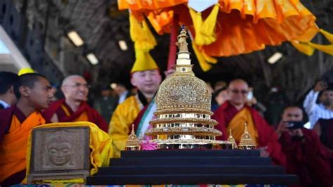 People in Mongolia wait eagerly to pay obeisance to Lord Buddha’s ...