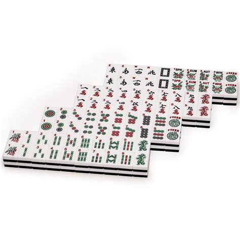Complete Mahjong Set With Racks American Mahjong Game Set - 166 Tiles ...