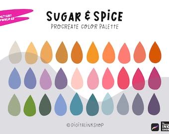 Buy Boho & Earth Tone Procreate Color Palette Bundle Color Swatches ...