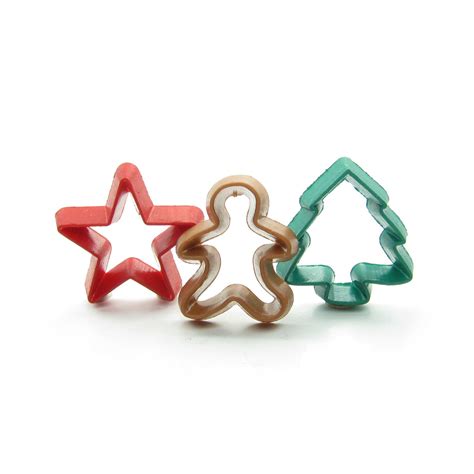 Christmas Cookie Cutters Miniature Dollhouse or Playscale Set | Brown ...