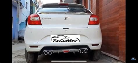 CARMART Rear Bumper Diffuser Imported Compatible for BALENO All Models ...