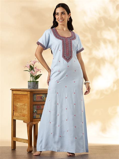 Buy Nighty for Women | Night Dress in Cotton, Alpine & Satin – 9shines ...