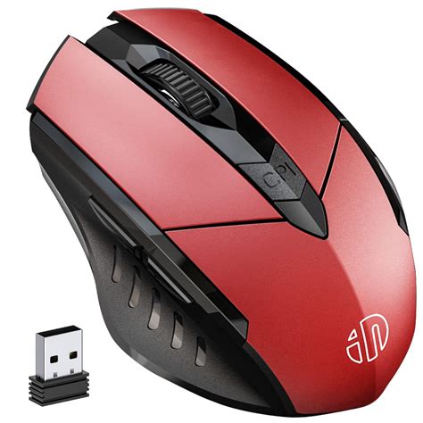 Buy Wireless Mouse, inphic Rechargeable 2.4G USB Optical PC Computer ...