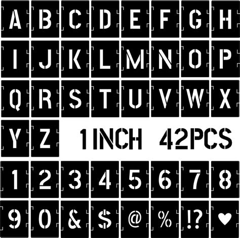 1 2 Inch Letter Stencils Printable - Printable Stencils