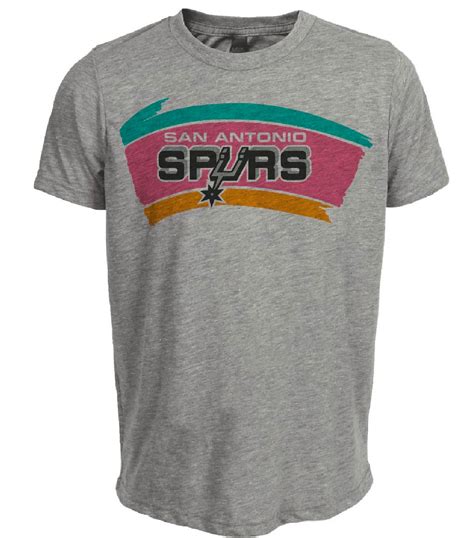 San Antonio Spurs Retro Basketball 1989 Artwork Heather Gray Sublimated ...