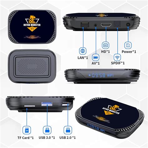 Buy Retro Game Console with Built in 48,214 Games, S905X4 Chip Super ...