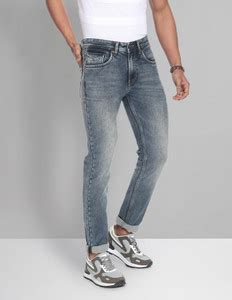 AD by Arvind Skinny Men Blue Jeans - Buy AD by Arvind Skinny Men Blue ...