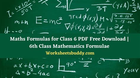 Image result for Class 6 Maths Formulas