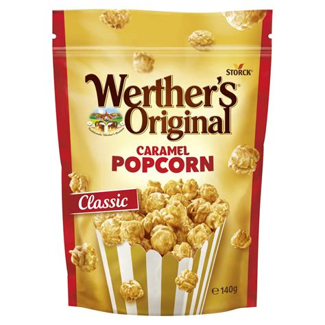 Storck Werther's Original Classic Caramel Popcorn Candy, 140g : Amazon ...