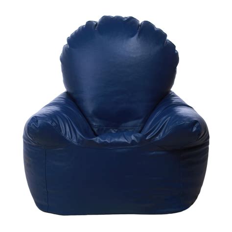 Buy Helios Gary Faux Leather Arm Chair Bean Bag Cover - Blue from ...