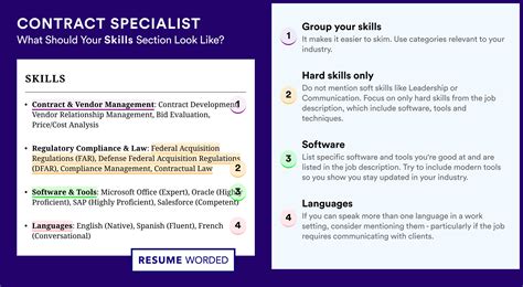 4 Contract Specialist Resume Examples for 2025 | Resume Worded