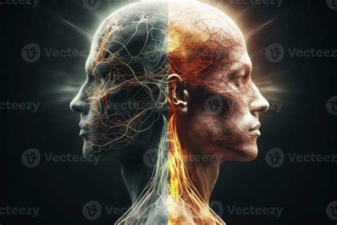 Two human soul silhouettes on dark background. 23598808 Stock Photo at ...