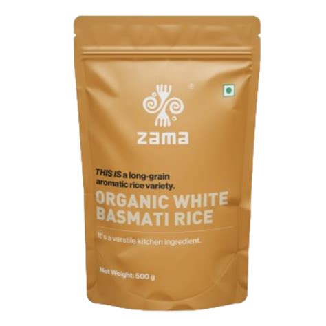 Buy Organic Basmati White Rice in mumbai | Zama Organics