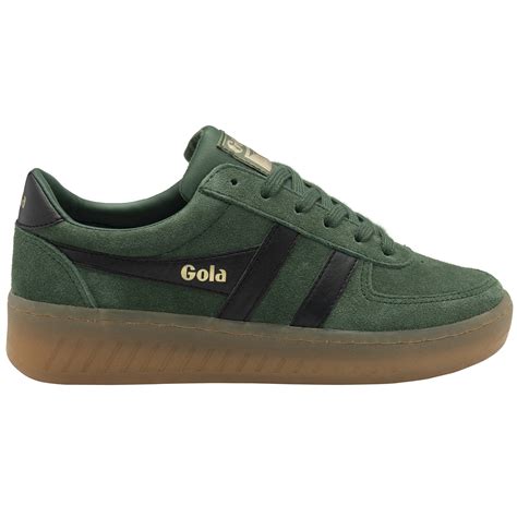 Buy Gola women's Grandslam Suede sneakers in evergreen/black online at gola