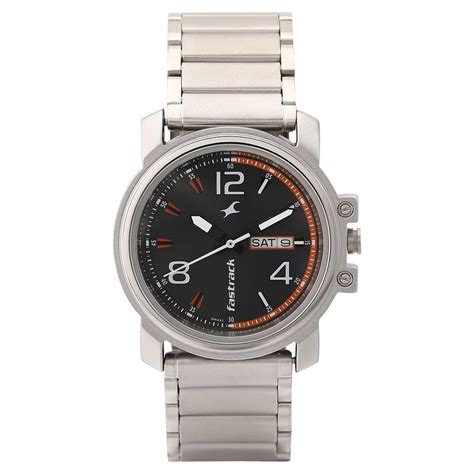 Fastrack Brown Dial Quartz Analog with Day and Date Watch for Guys