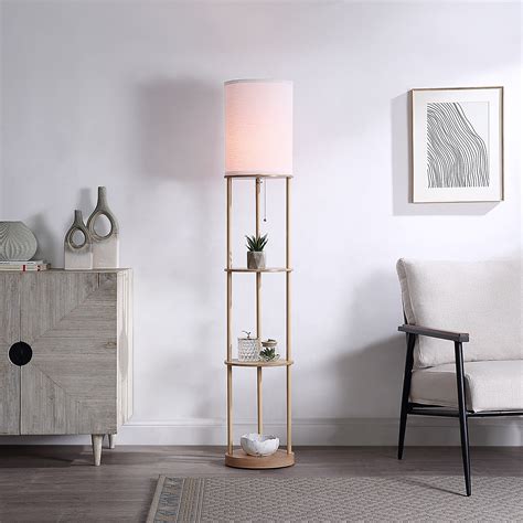 Free Shipping! Mainstays 62 in Farmhouse Light Wood Floor Lamp with ...