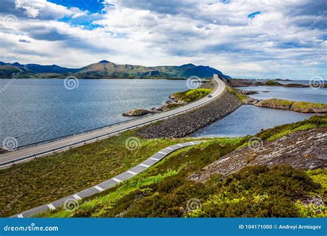 Atlantic Ocean Road Norway stock photo. Image of panoramic - 104171000