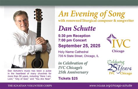 IVC Chicago: Evening of Song With Dan Schutte