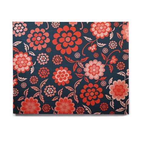 KESS InHouse Nicole Ketchum "Cherry Floral White" Birchwood Wall Art ...