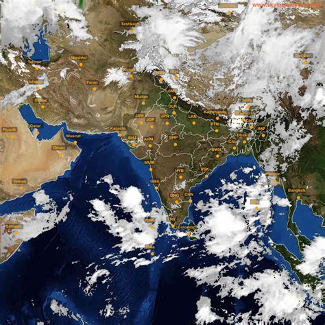 Live INSAT-3D Satellite Image India: Cloud & Rain Animation (2025) | Skymet