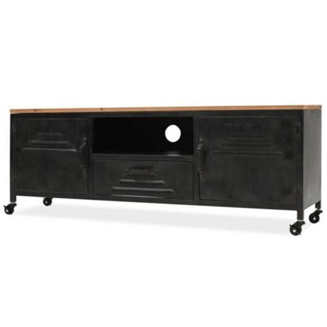 vidaXL TV Cabinet Black Table Plasma Lowboard | Ubuy India