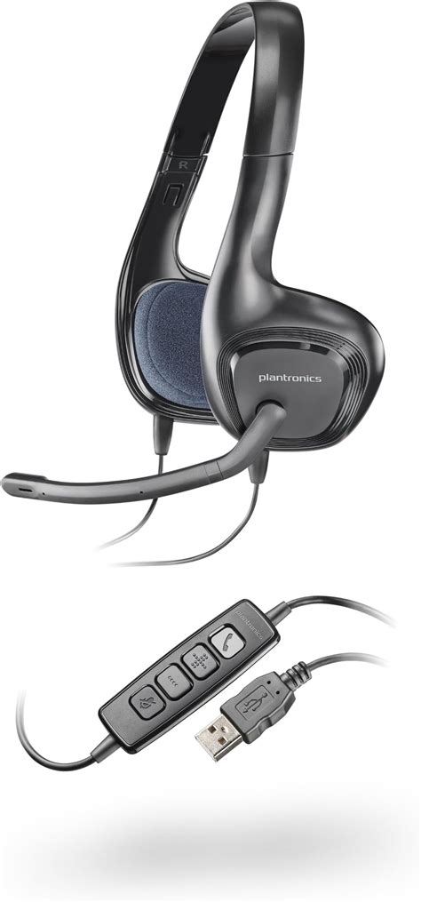 Amazon.in: Buy Plantronics Audio 628 USB Overhead Stereo Headset (Black ...