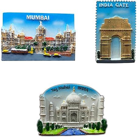 Buy Zahab India Souvenir TAJ Mahal, India GATE and CST Mumbai Combo ...