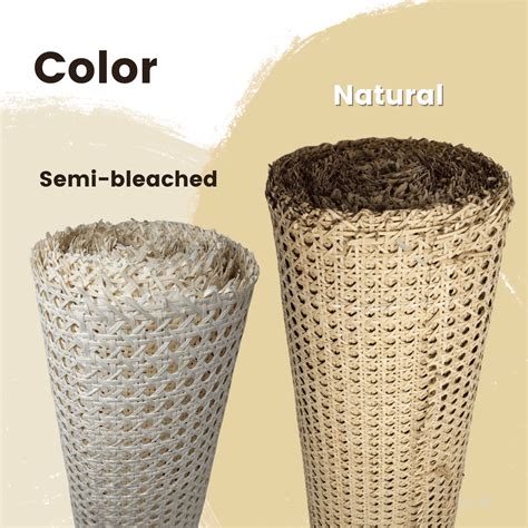 Buy 18” Wide Natural Rattan Webbing Roll for Caning Projects Pre ...