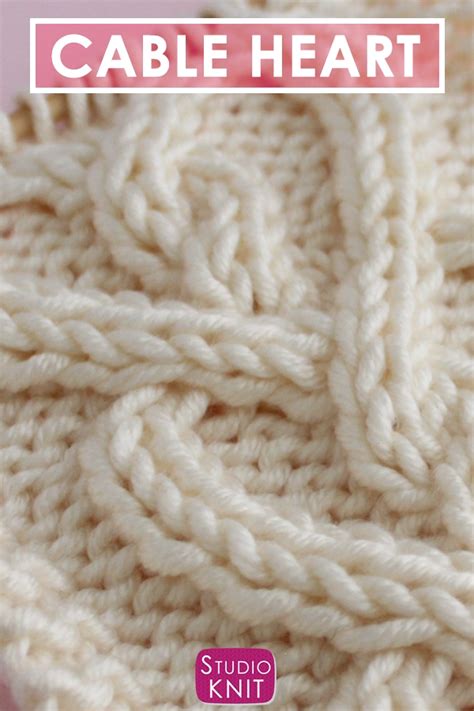 Image result for Cable Knit Heart Pattern