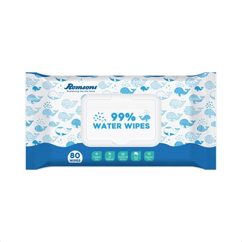 Romsons 99% Water Wipes