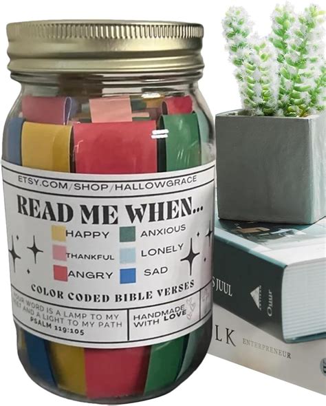 Bible Verses in a Glass Jar, Color Coded Bible India | Ubuy