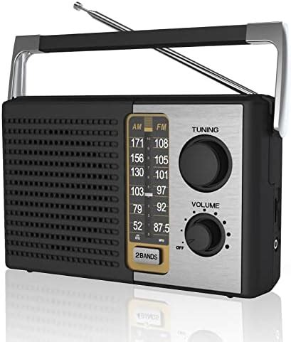 Yewrich AM FM Radio, Portable Battery Operated Transistor Radios, AC ...