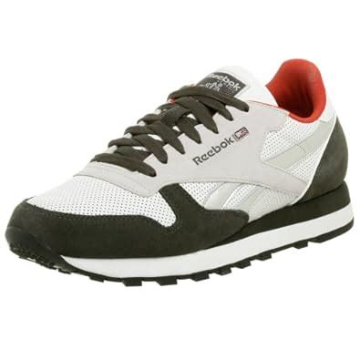 Buy Reebok Men's Classic Leather Perf Update Sneaker,White/Char/Steel ...
