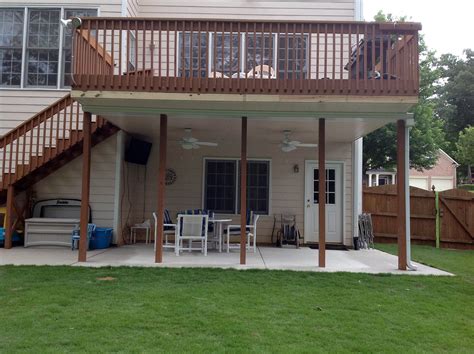 Underneath Deck Patio Idea