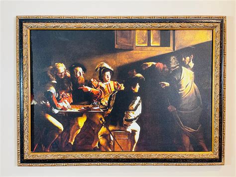 Buy The Calling of Saint Matthew by Caravaggio Canvas Art Fine Online ...