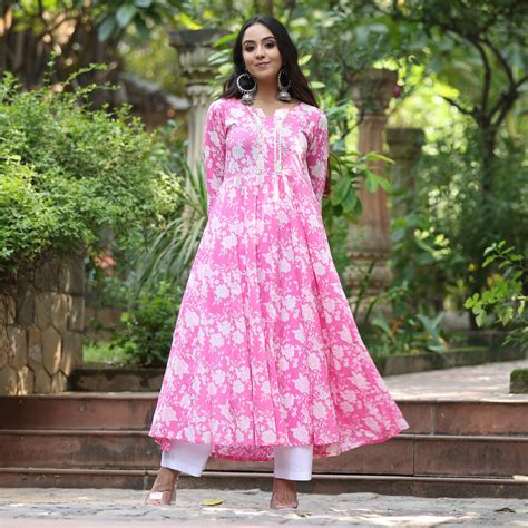 Phul Gota Cotton Kurta – Kameez.co