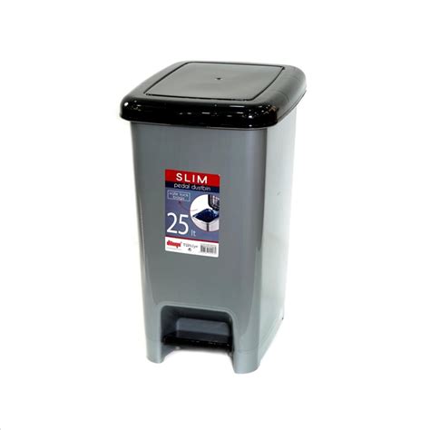 Dustbin with Pedal – 25 Liters Slim Garbage Bin – Beitzone