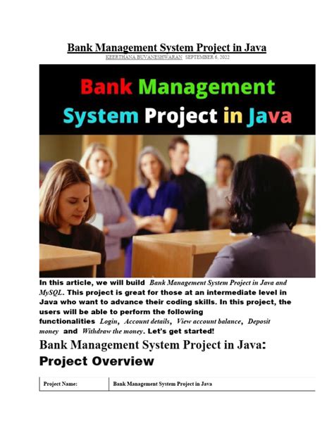 Image result for Bank Project with Java and SQL