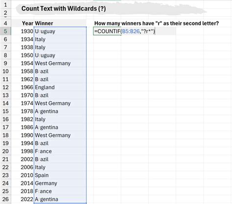 Image result for Countif Function Text