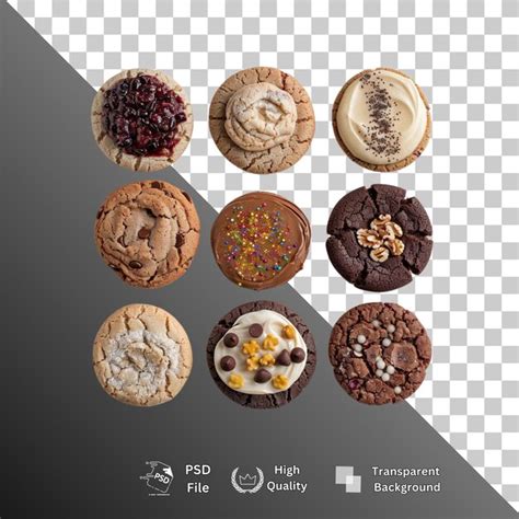 Cookies isolated transparent background | Premium AI-generated PSD