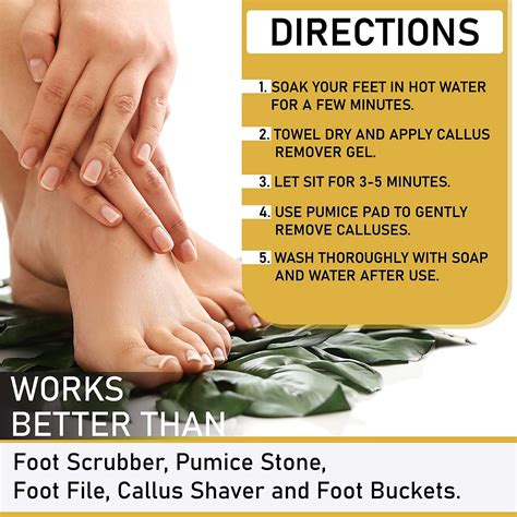 Buy Bundle of Callus Remover Gel 8 Oz. with Natural Vulcan Pumice Stone ...