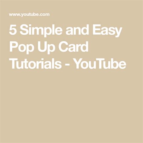 Image result for Easy Pop Up Tutorial