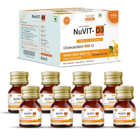 Buy The Old Natural Nuvit D3 Vitamin D3 60000 Iu I Cholecalciferol ...
