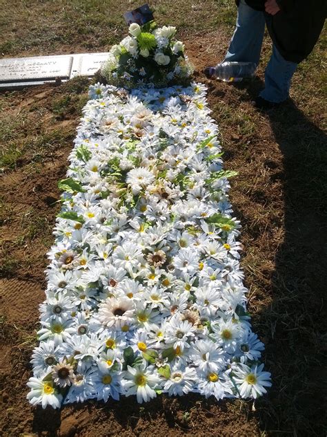 Pin by Debra Gallahan on Floral Blanket | Grave flowers, Grave ...